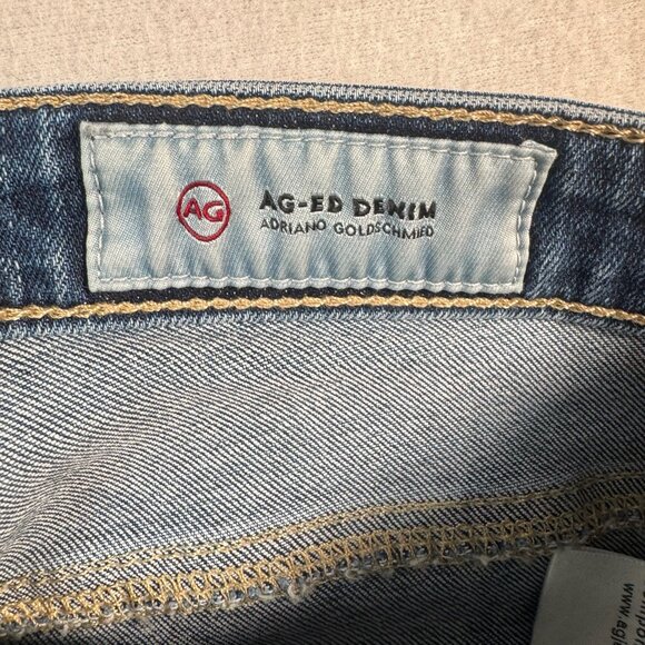 Adriano Goldschmied Jeans Womens 25 Blue Skinny Ankle Low Rise Dark Wash - Picture 3 of 12